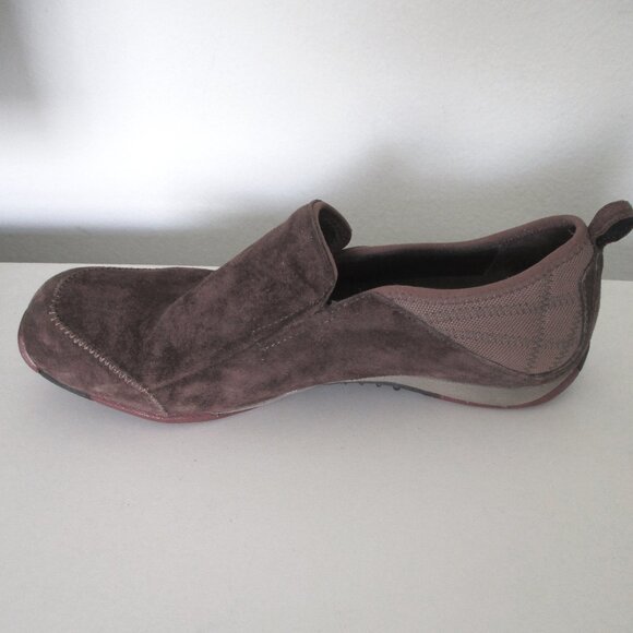 Merrell Coffee Bean Brown Suede Flat Loafers - Size 9.5M - Picture 6 of 9